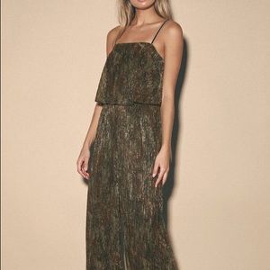 NWT Metallic Party Jumpsuit